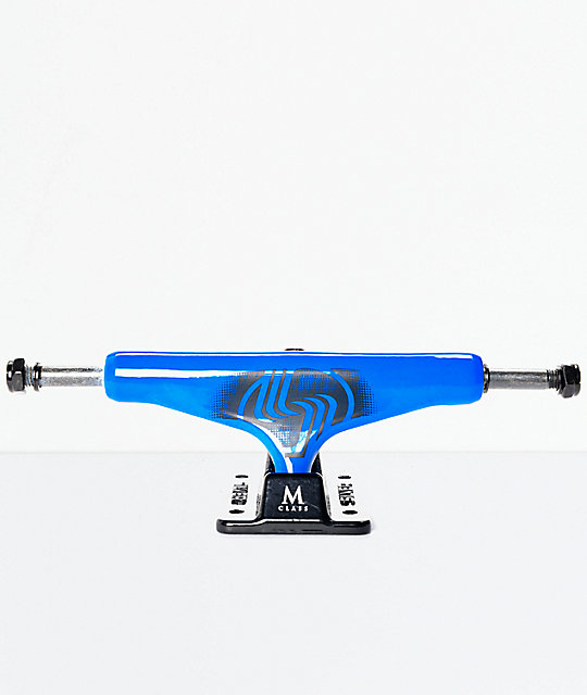 Silver Neon Blue 8.0" Skateboard Trucks at Zumiez PDP